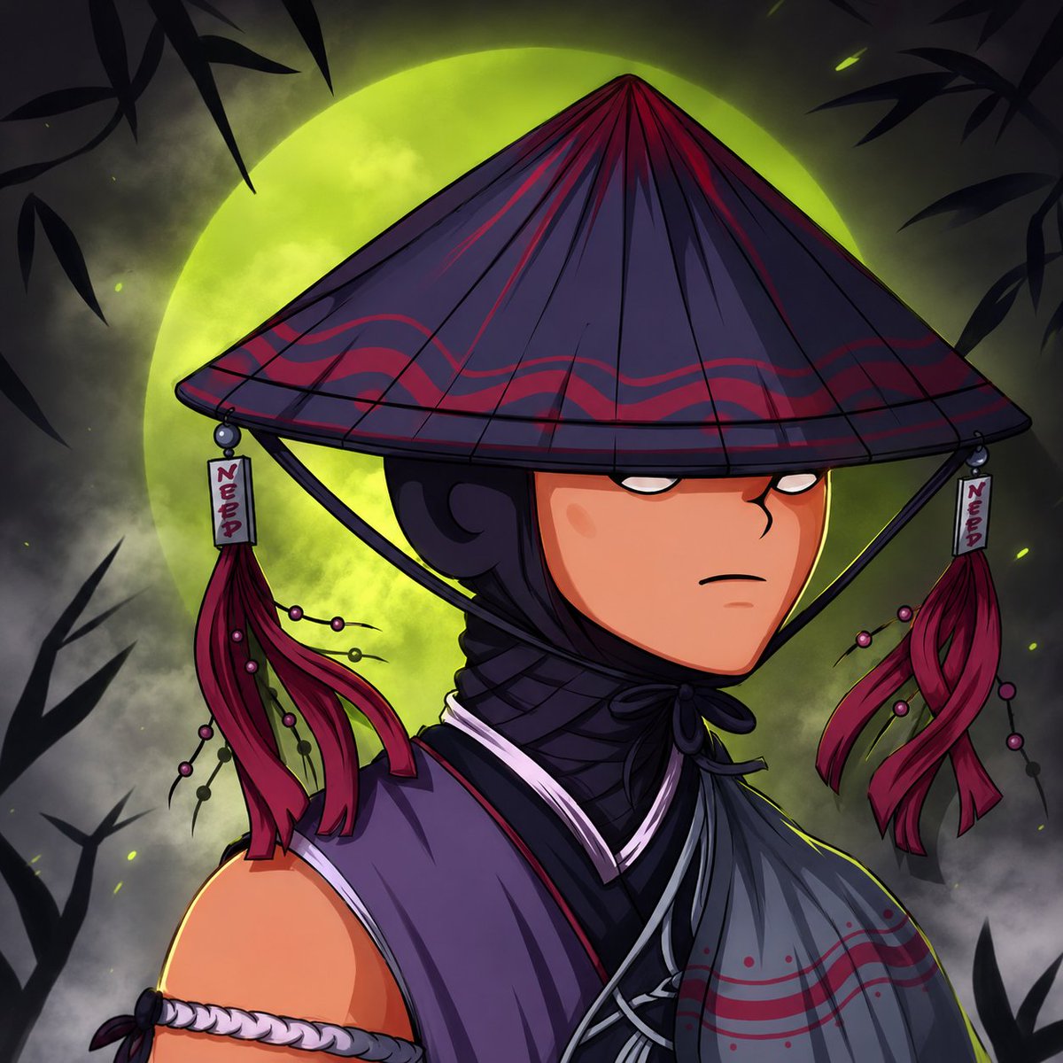 漫画/故事板 - 赛博朋克武士与忍者艺术