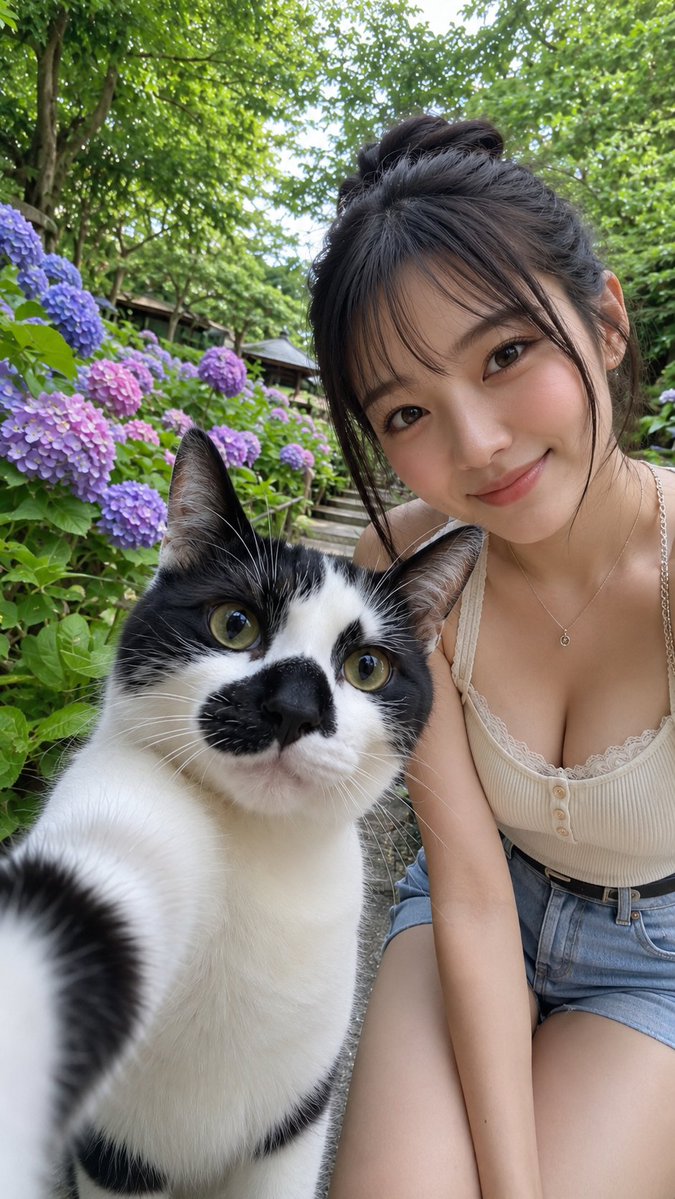 个人资料/头像 - 日式风格与猫自拍