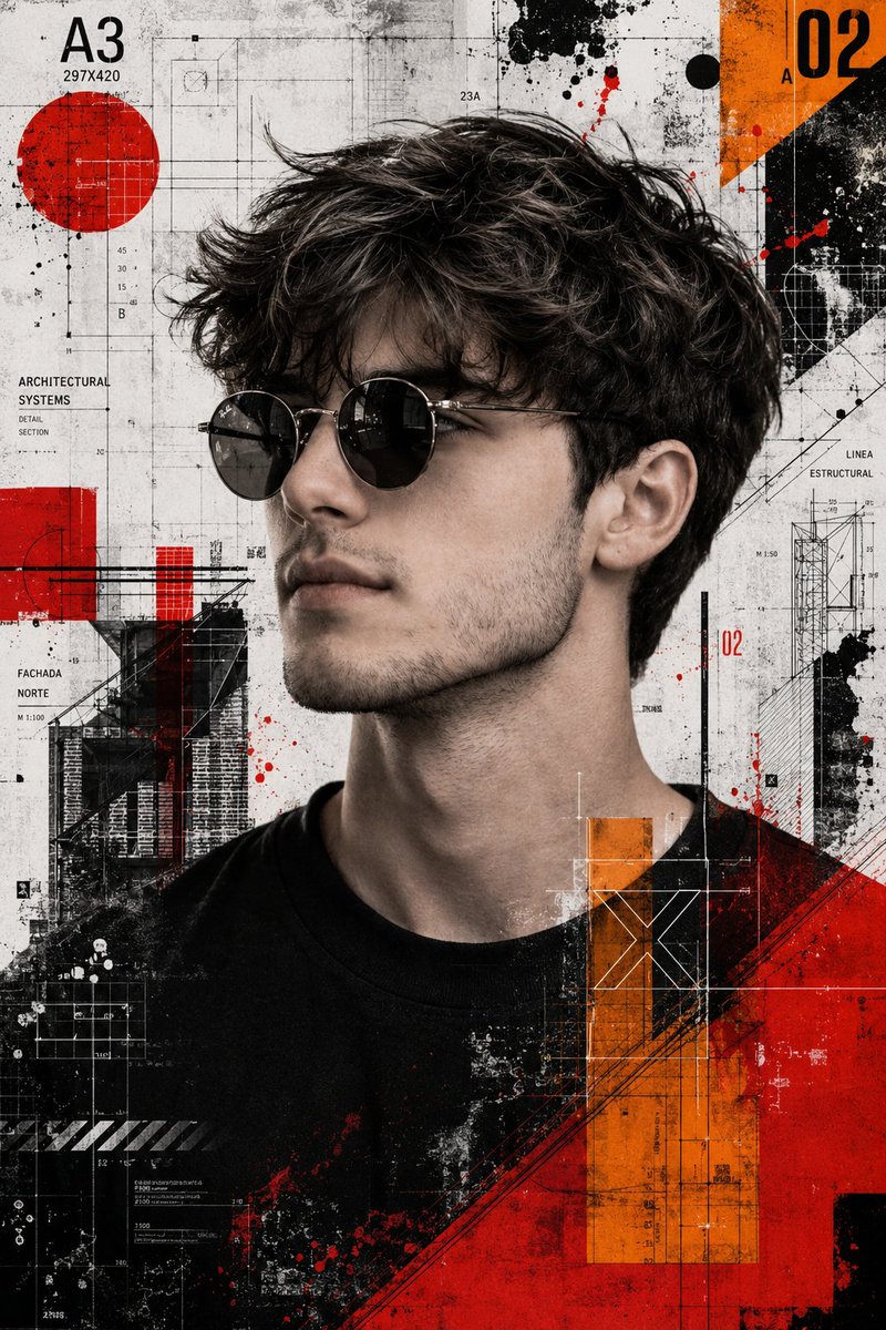 个人资料/头像 - 垃圾波尔卡混合媒介艺术作品