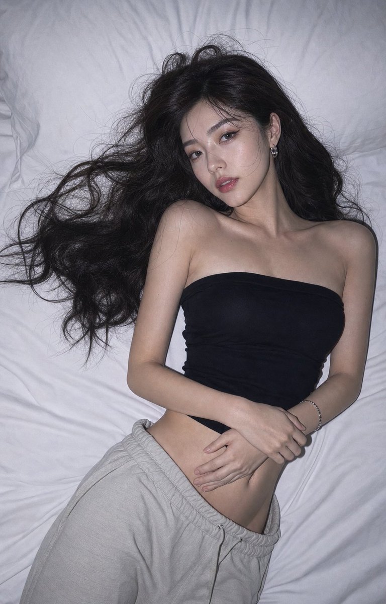 社交媒体帖子 - 直闪杂志风人像