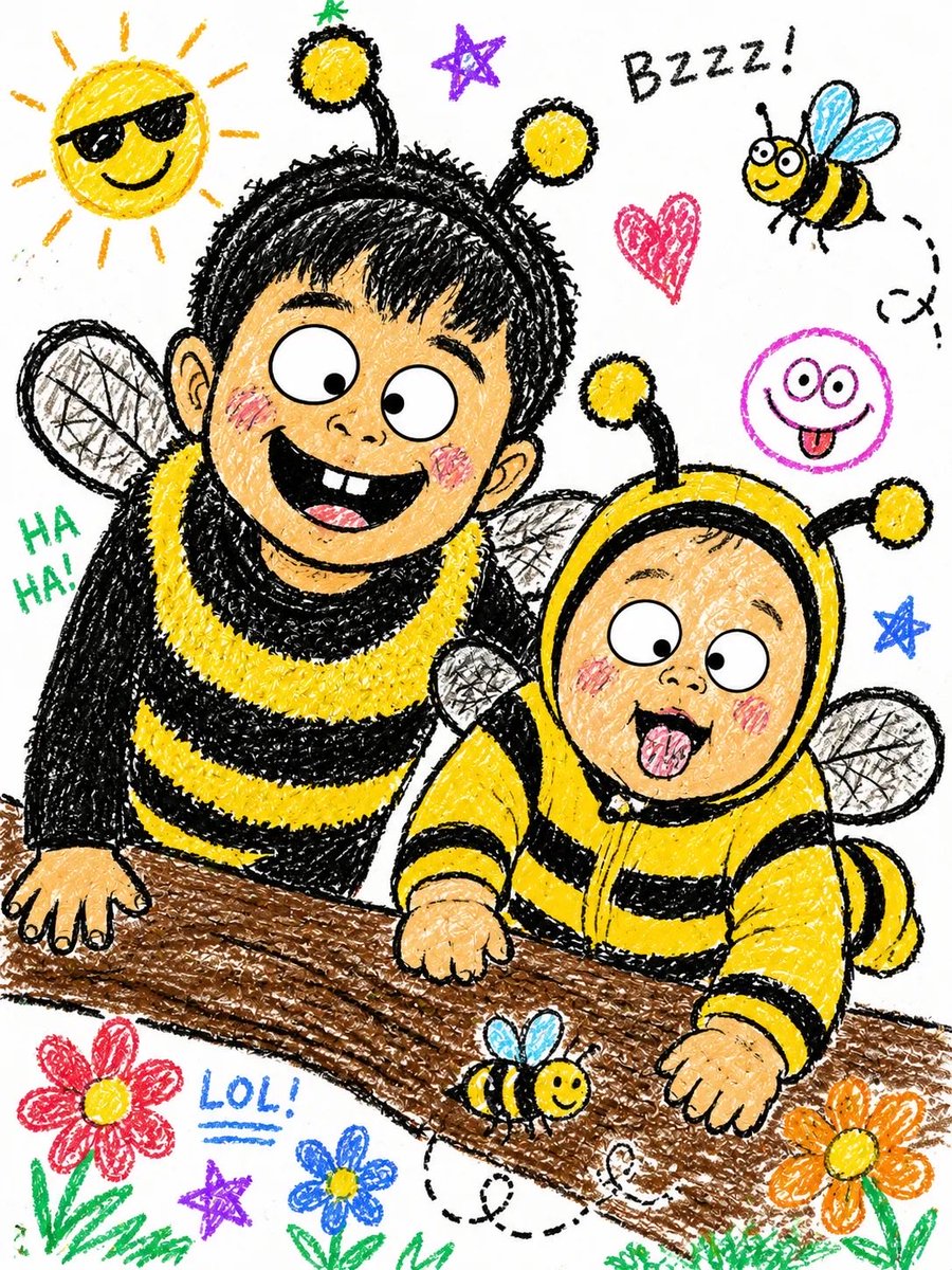 个人资料/头像 - 蜡笔风格插画人像