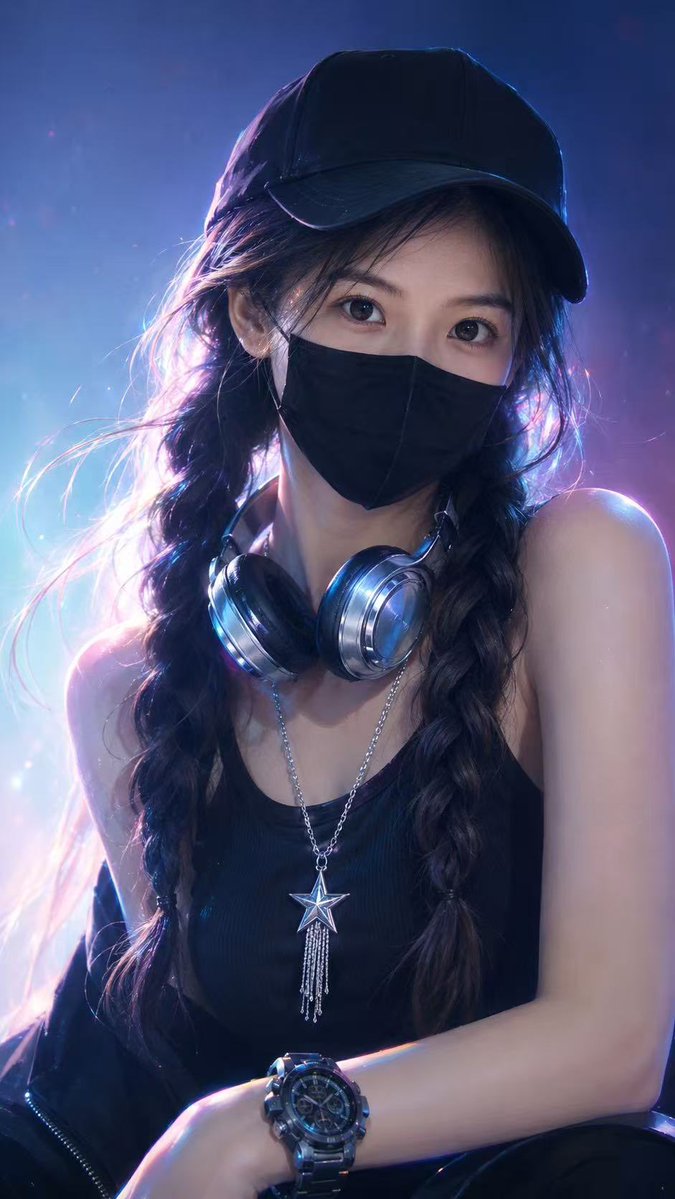 个人资料/头像 - 霓虹赛博街头人像
