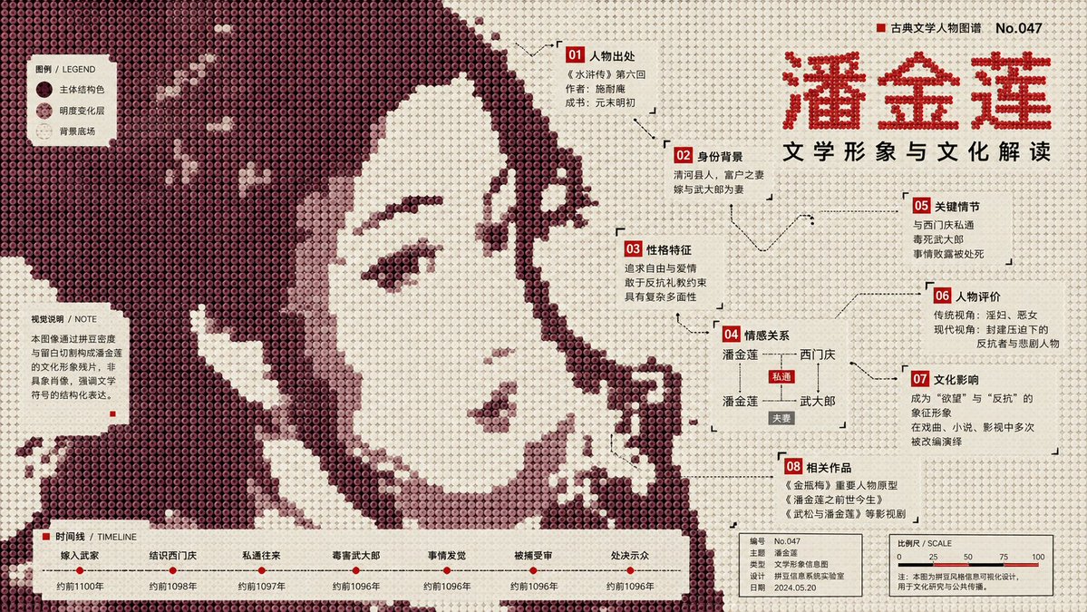信息图 / 教育视觉 - 拼豆像素信息图海报