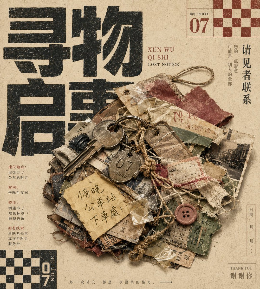 产品营销 - 复古触感印刷海报