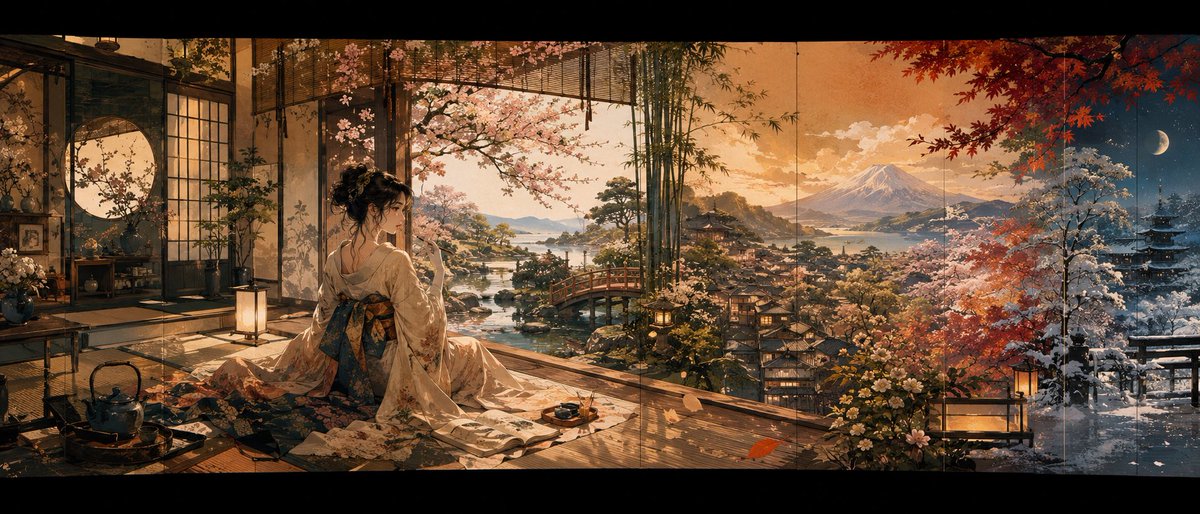 YouTube 缩略图 - 四季日本全景