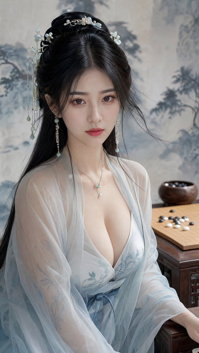 个人资料/头像 - 古典中国围棋人像