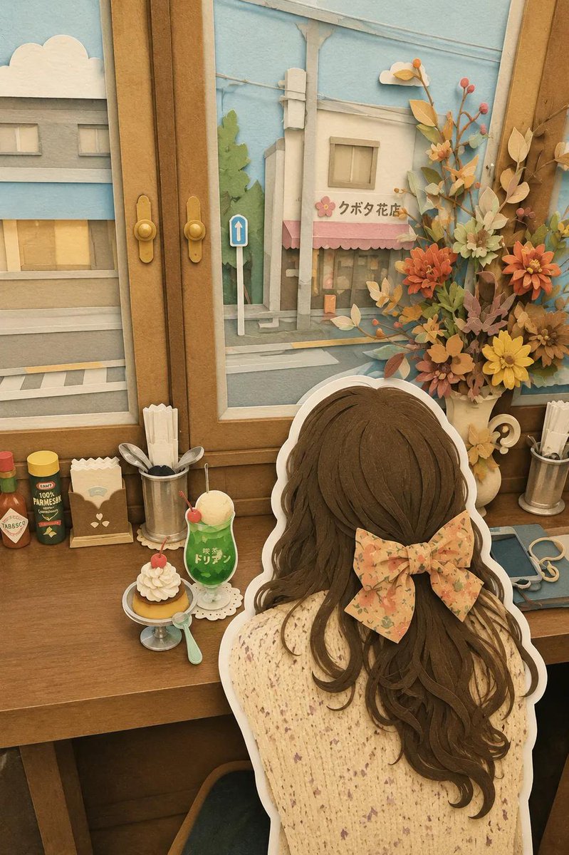 漫画/故事板 - 日式剪纸立体场景