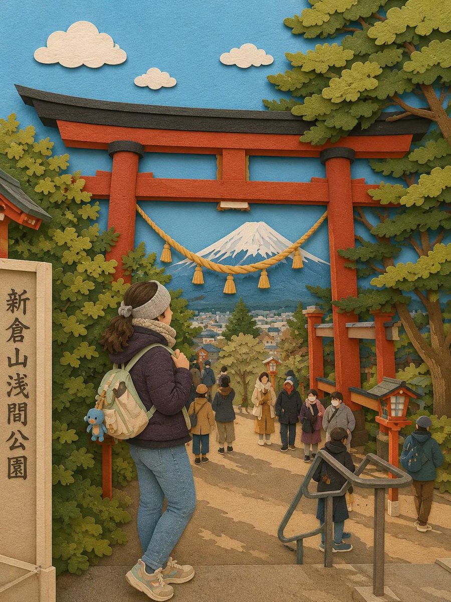 漫画/故事板 - 日式剪纸立体场景