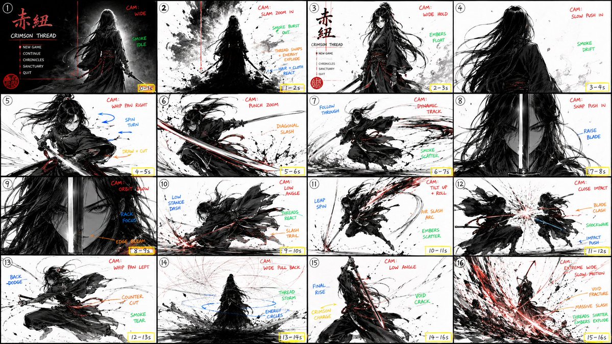 漫画/故事板 - 分镜提示词