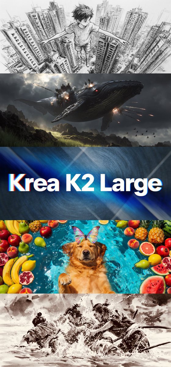 信息图 / 教育视觉 - Krea K2 Large 五格展示