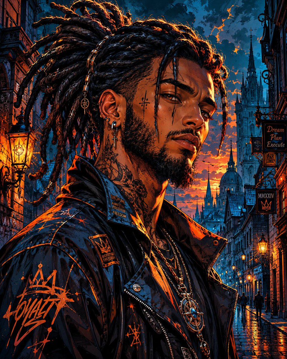 头像 / 头像 - 赛博暗黑粗犷男人像