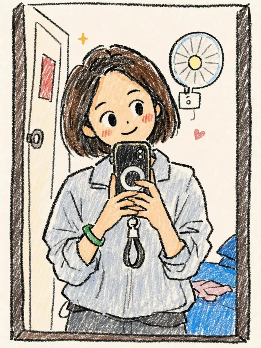 个人资料/头像 - 可爱女孩速写本涂鸦