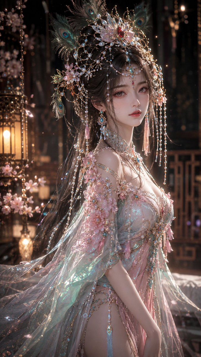 社交媒体帖子 - 3D CG东方奇幻人像