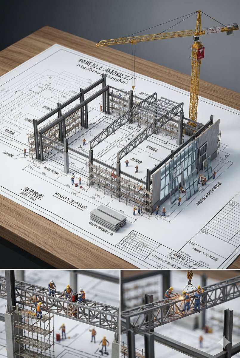 信息图 / 教育视觉 - 3D建筑立体模型蓝图