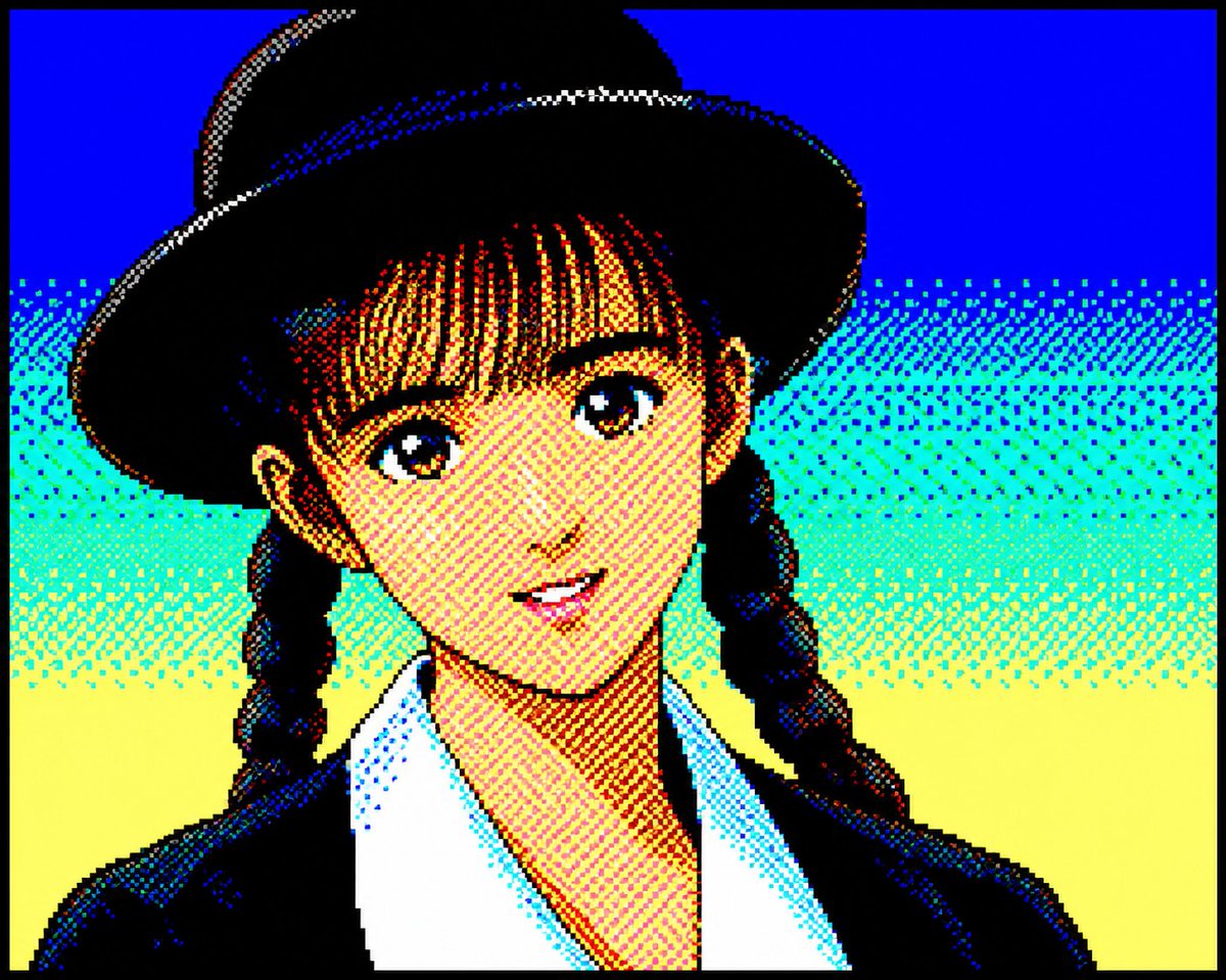 头像 / 头像 - 复古 PC-88 8-Bit 动漫人像