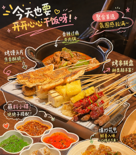 信息图 / 教育视觉 - 标注版中国烧烤美食海报