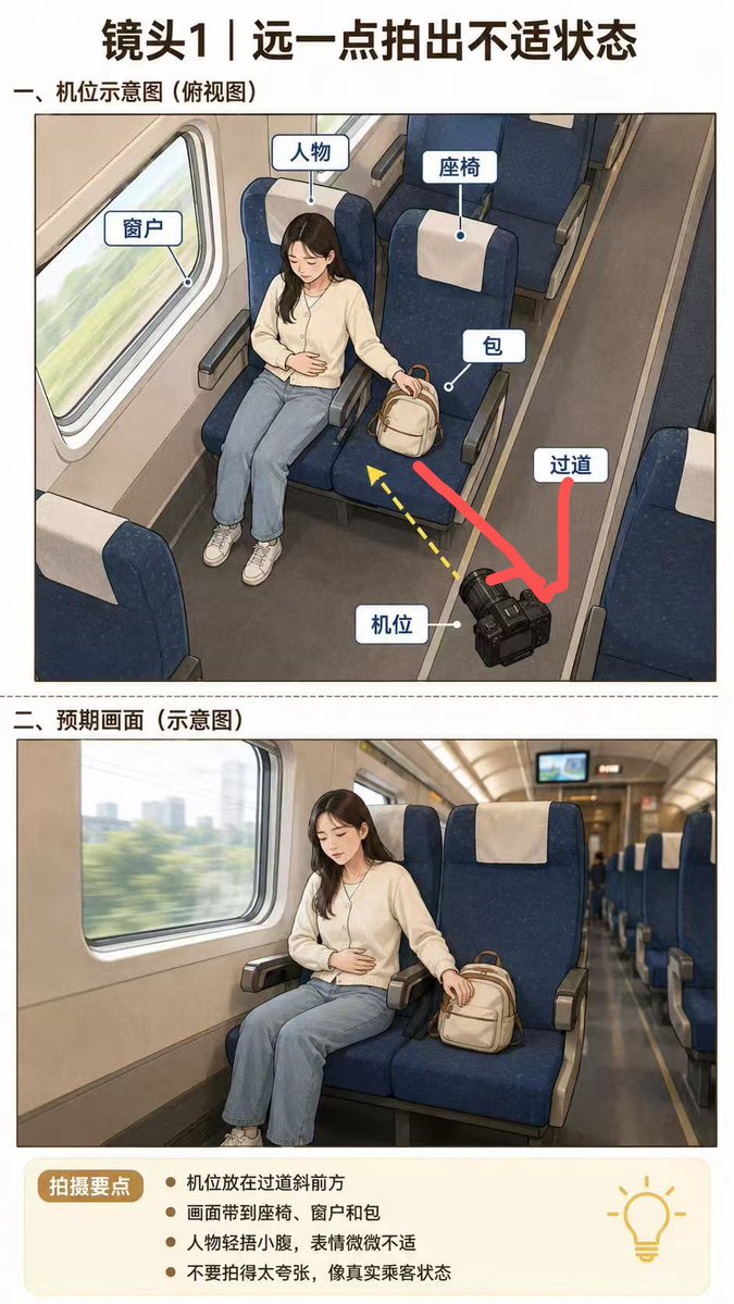 信息图/教育视觉 - 高铁拍摄分镜