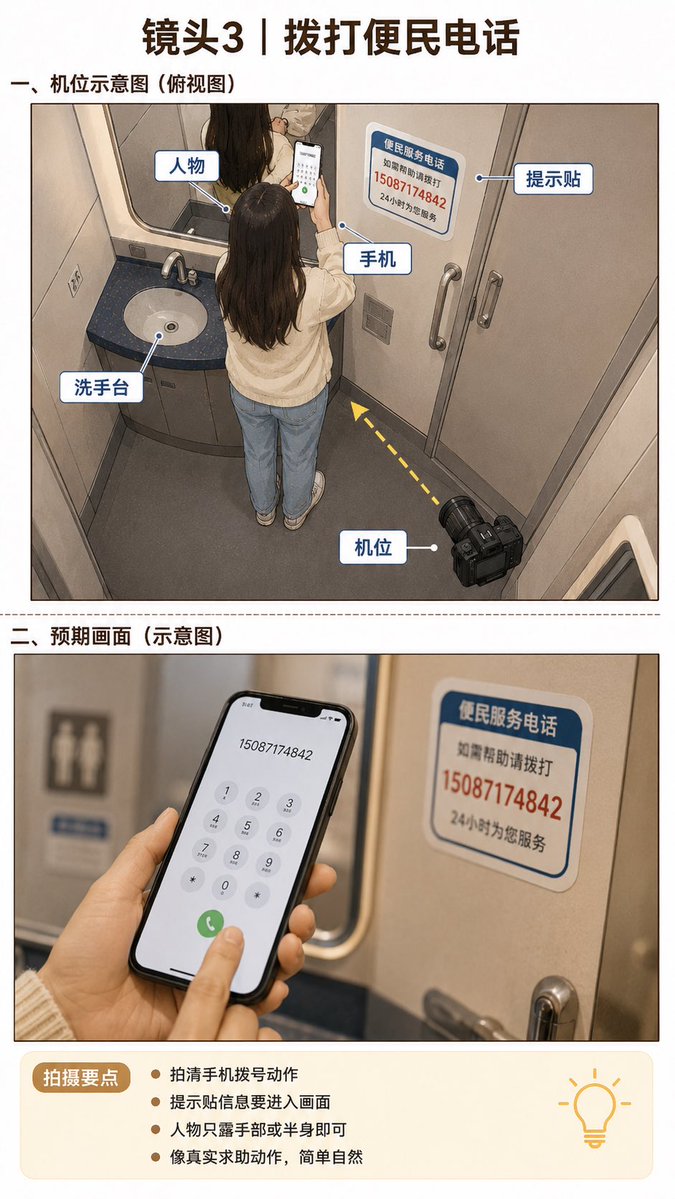 信息图/教育视觉 - 高铁拍摄分镜