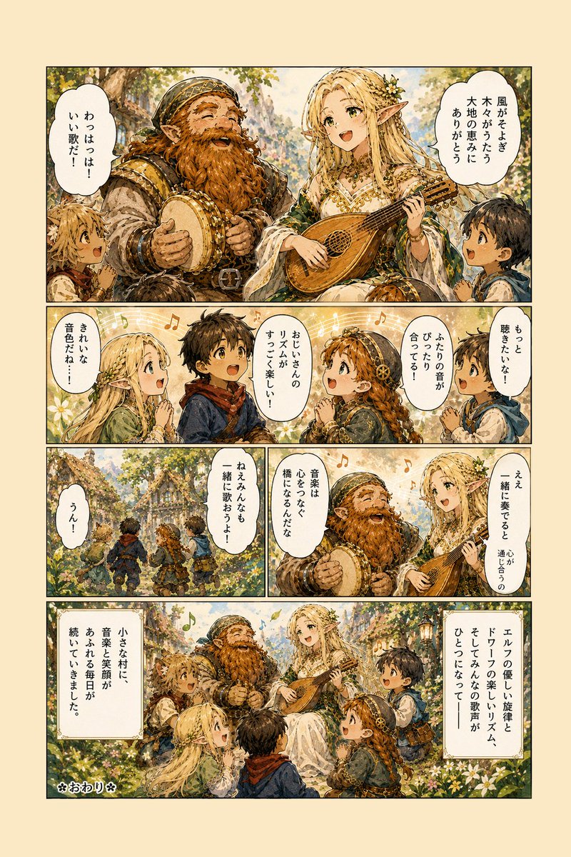 漫画/分镜 - 奇幻森林音乐漫画页