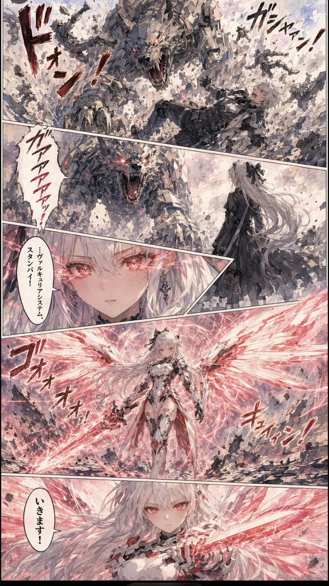 漫画/分镜 - 粗粝科幻少女漫画页