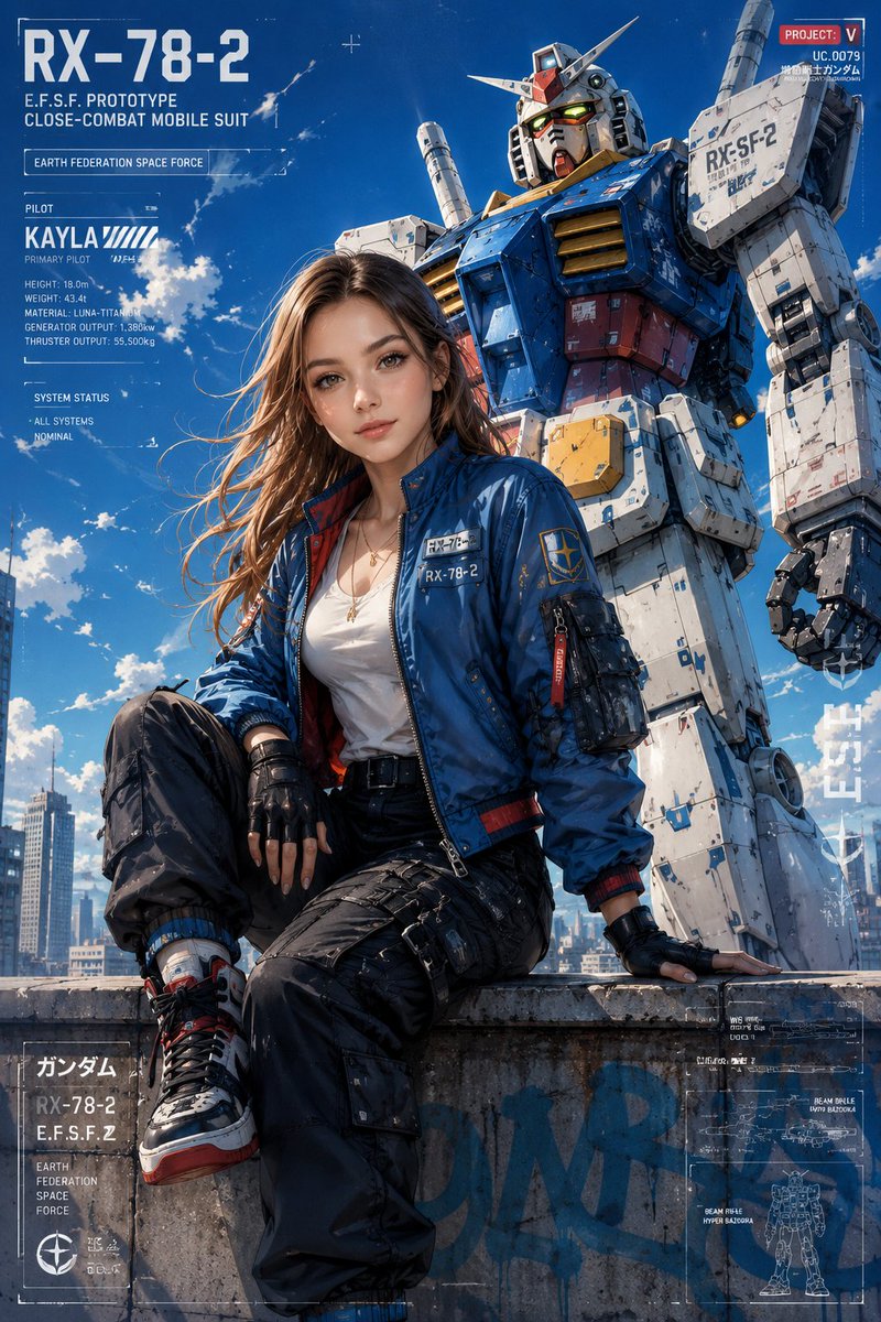 漫画/故事板 - 动漫风格机甲时尚杂志风