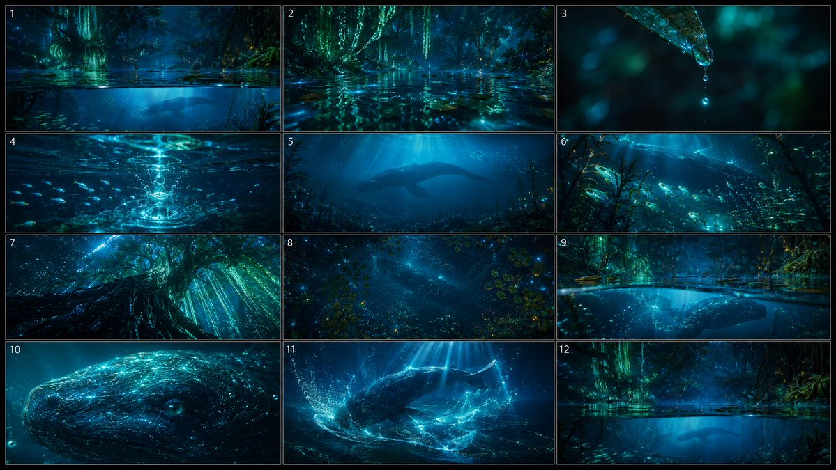 漫画/故事板 - 生物发光水生生物故事板