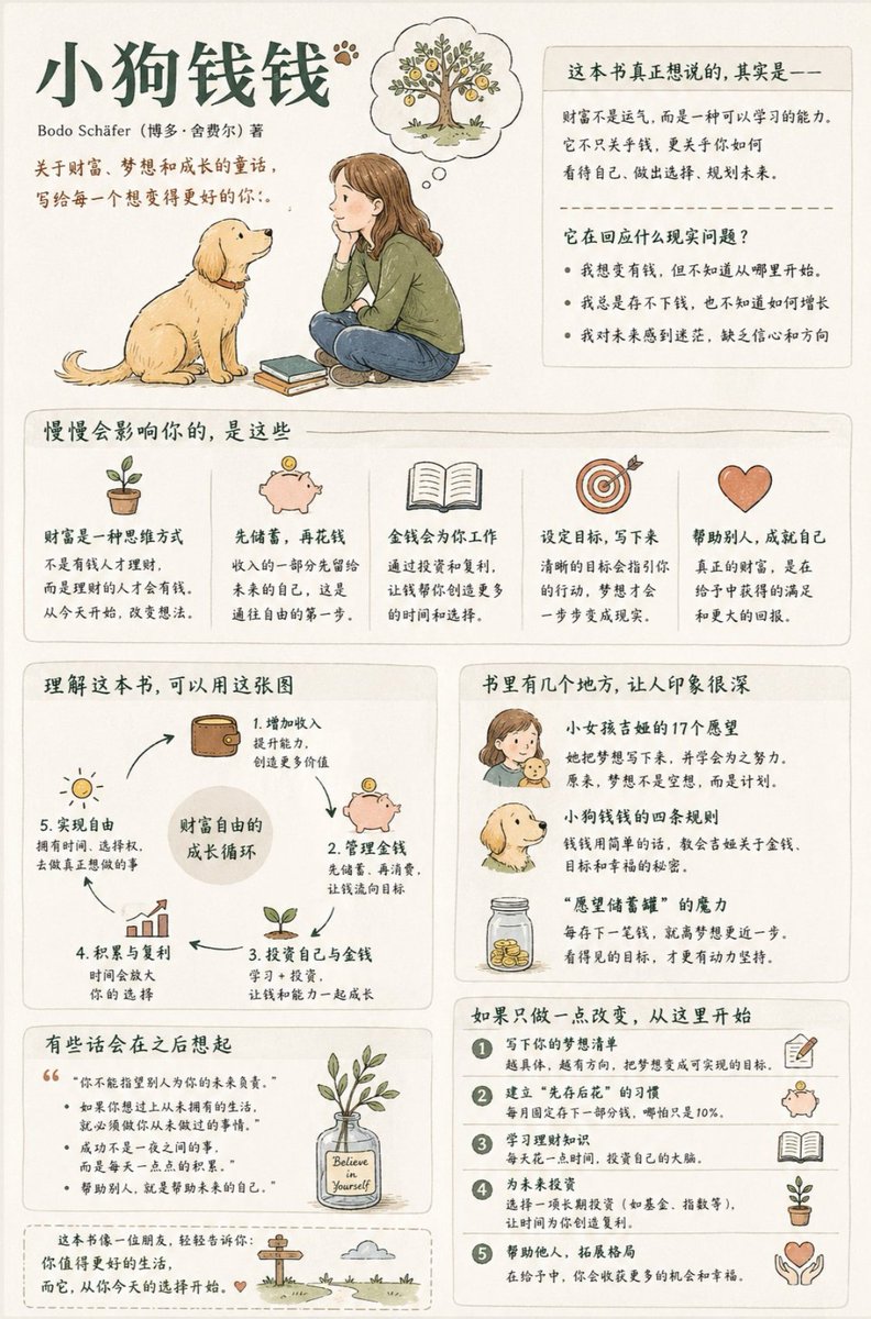 信息图 / 教育视觉 - 社交媒体书籍摘要信息图