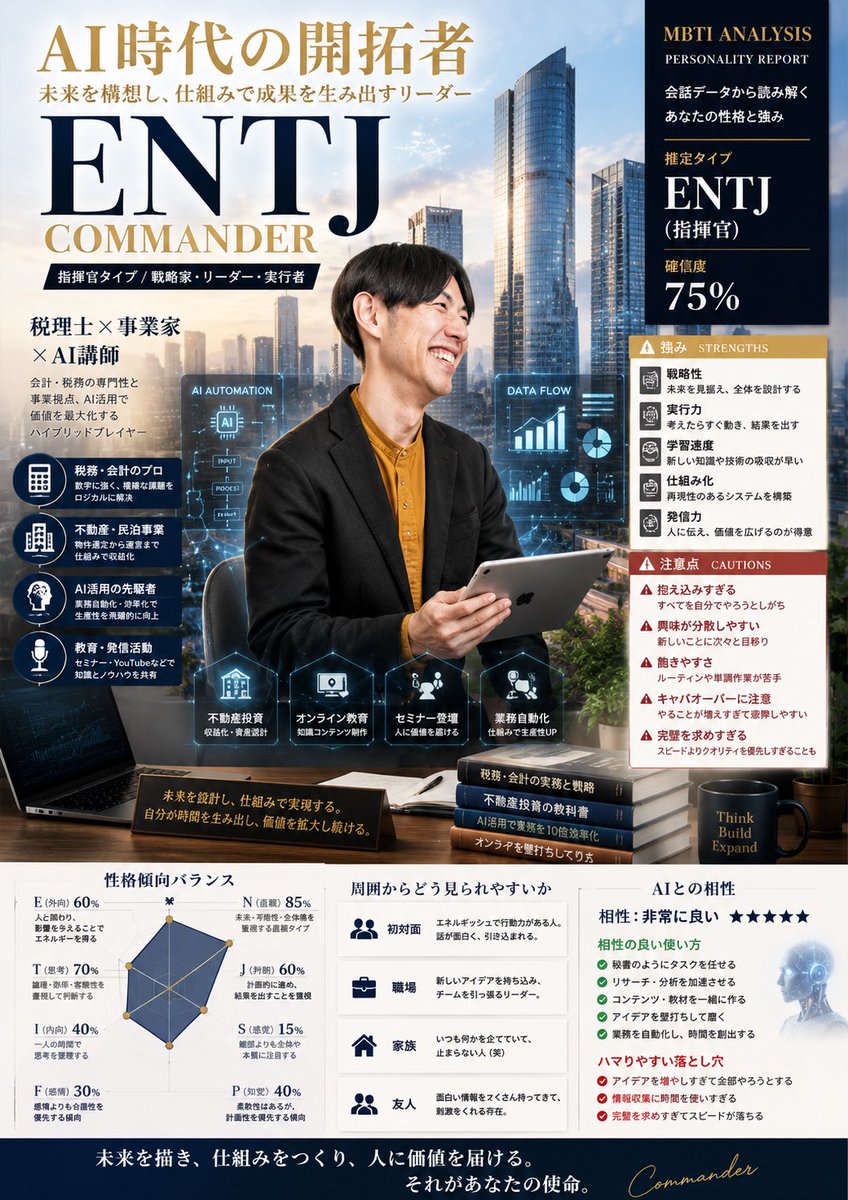 信息图 / 教育视觉 - MBTI 人格角色卡海报