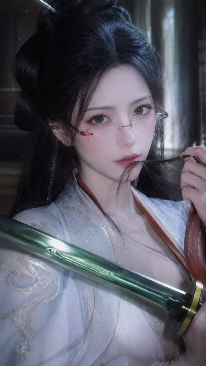 个人资料/头像 - 电影感仙侠女剑客人像